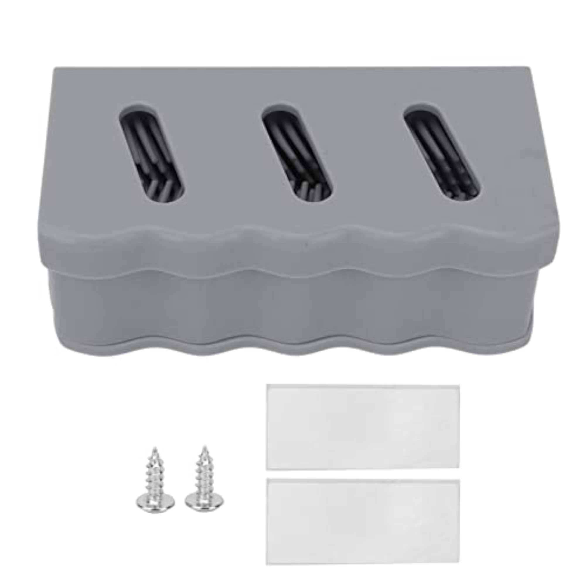 Shower Hair Stopper Adhesive Strips, Silicone Slider